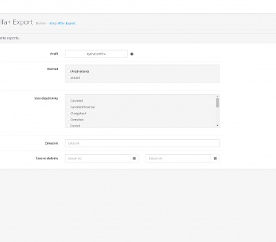 Kros Alfa+ – XML export - 2.x