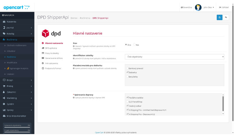 DPD Shipper API - 3.x