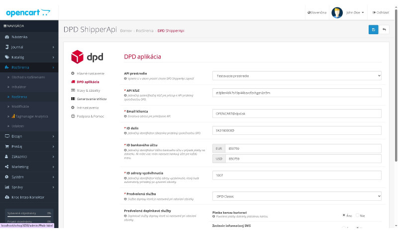 DPD Shipper API - 3.x