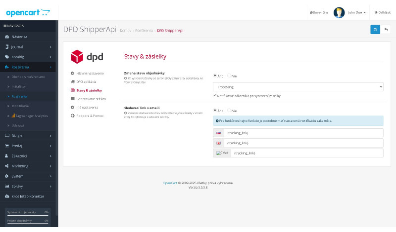 DPD Shipper API - 3.x