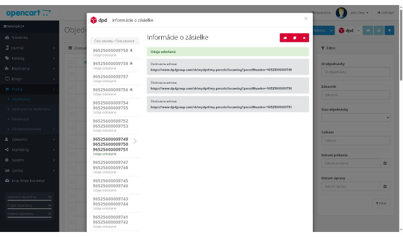 DPD Shipper API - 3.x