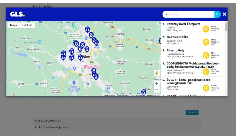 GLS ParcelShop 2.3.x GLS ParcelShop pre OpenCart