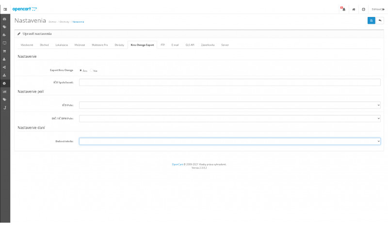 Kros Omega Export pre OpenCart – export objednávok
