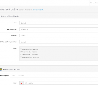Slovenská pošta Widget – Balíkobox, PoštaPOINT, Balík na poštu - 3.x