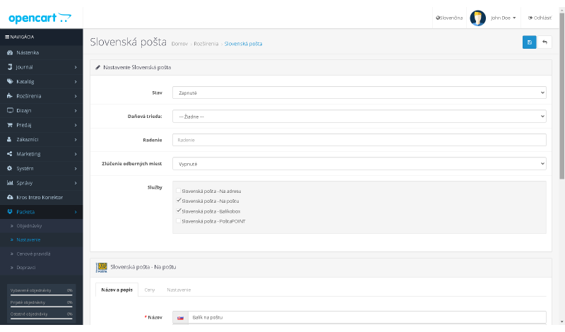 Slovenská pošta Widget – Balíkobox, PoštaPOINT, Balík na poštu 3.x