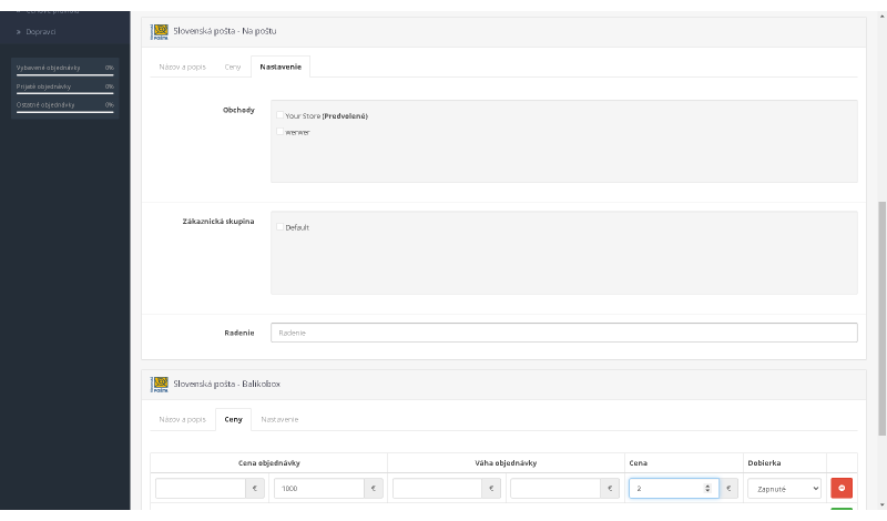 Slovenská pošta Widget – Balíkobox, PoštaPOINT, Balík na poštu 3.x