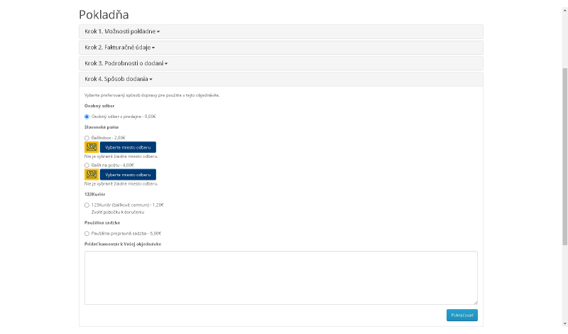 Slovenská pošta Widget – Balíkobox, PoštaPOINT, Balík na poštu 3.x