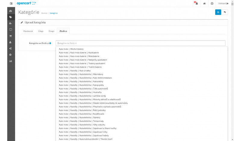 Zbozi.cz XML Feed pre OpenCart – XML export produktov